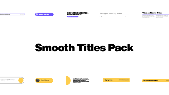 Smooth Titles Pack - VideoHive 33866612