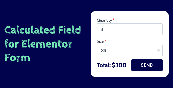 Calculated Field for Elementor Form