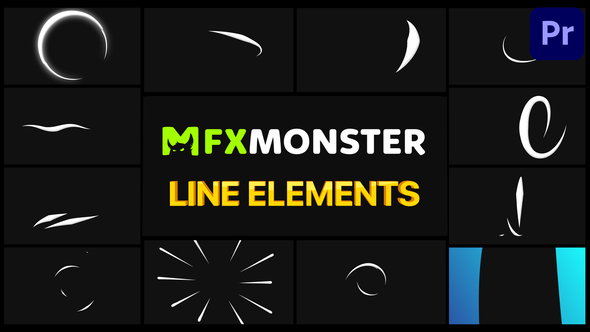 Line Elements | Premiere Pro MOGRT