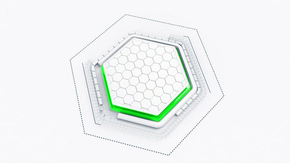Tech Hexagon Logo - VideoHive 33873142