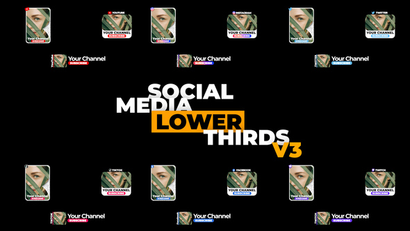 Social Media Lower Third v3