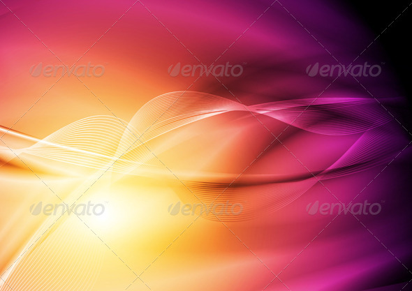 Vector wavy background - Abstract Conceptual