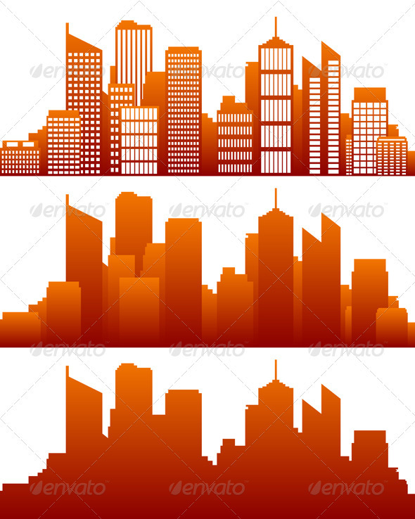 City Skyline - Buildings Objects