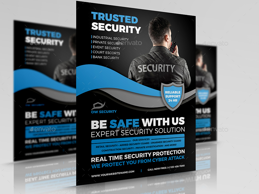 Security Services Flyer Template Print Templates Graphicriver