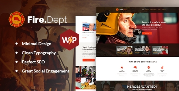 Fire Department - FD Station and Security WordPress Theme