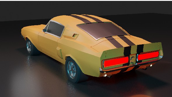 Mustang GT500 1967 - 3Docean 33900683