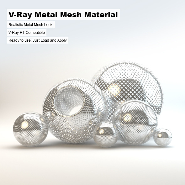 V-Ray Metal Mesh - 3Docean 3090427