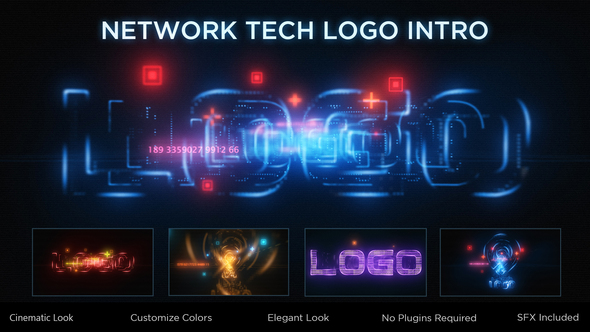 Network Tech Logo - VideoHive 33907084