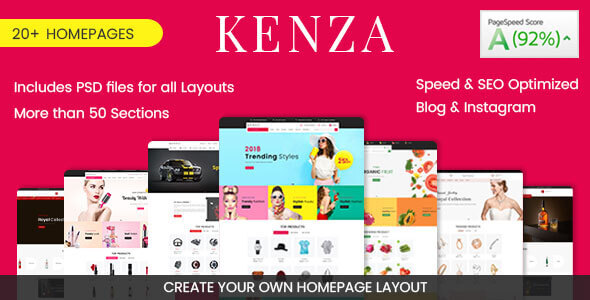 Kenza - Sectioned - ThemeForest 22472197