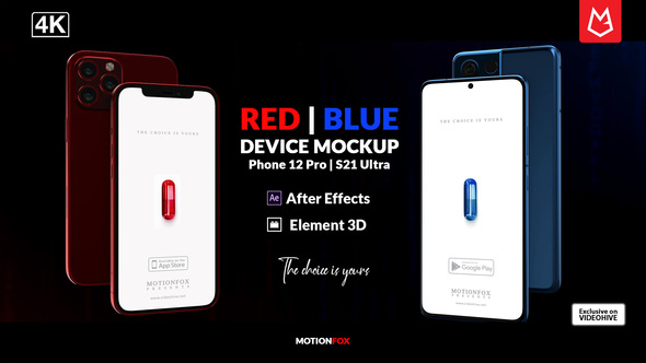 Mobile App Mockup | Phone 12 & S21 Ultra | E3D