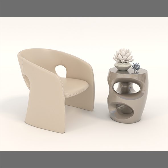 Contemporary Chair and - 3Docean 33911286