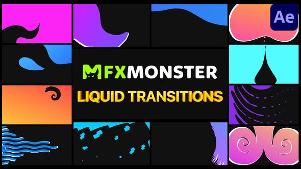 Liquid Transitions - VideoHive 33911789