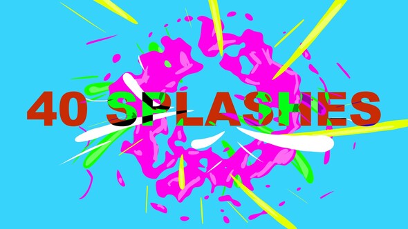 40 Animated Splashes Elements template preview