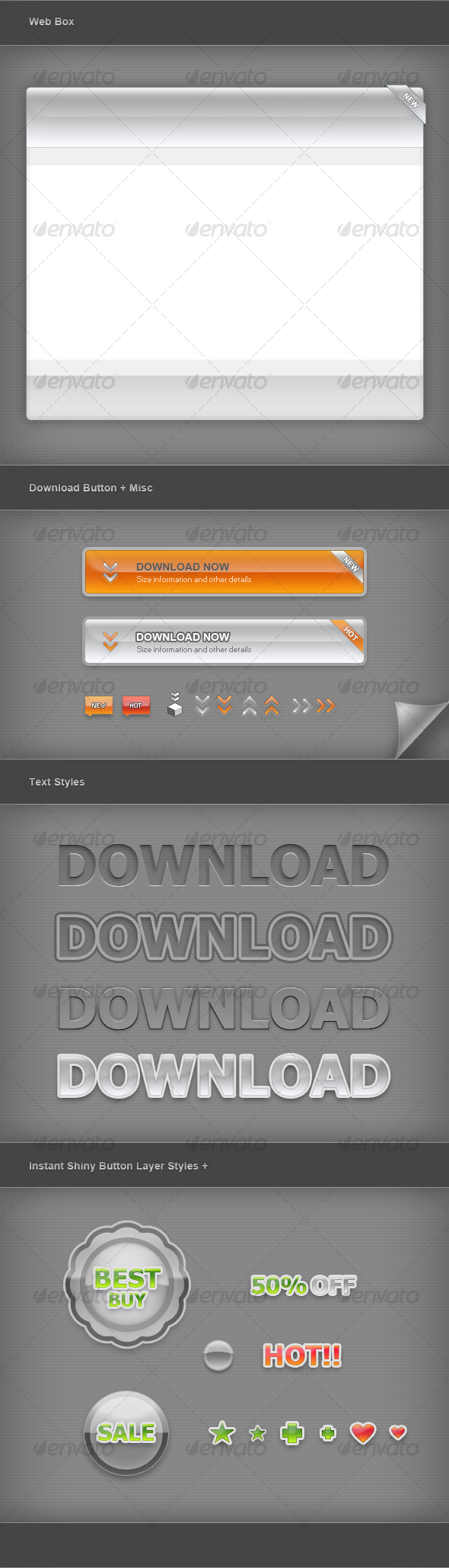 Web Graphic Elements 01 - Miscellaneous Web Elements