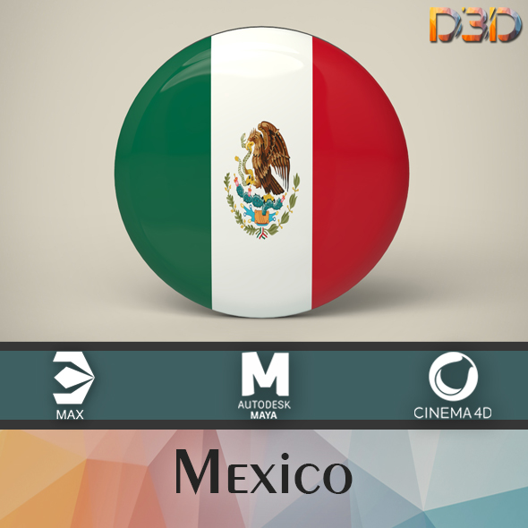 Mexico Badge - 3Docean 33918036