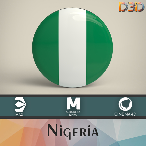 Nigeria Badge - 3Docean 33918049