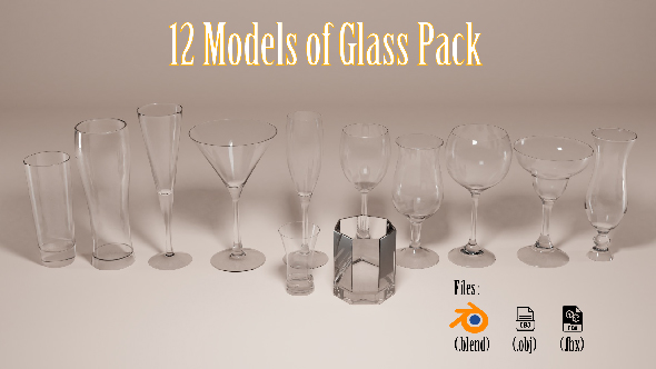 3d glass model - 3Docean 33920442