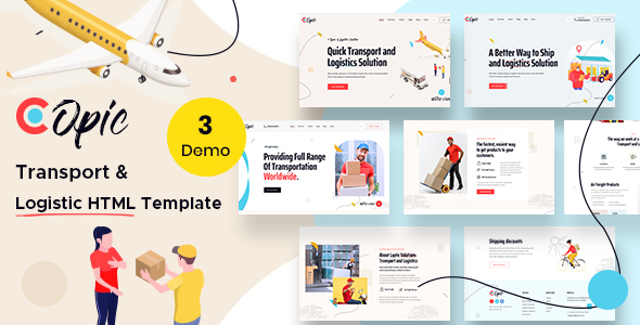 Exceptional Copic – Logistics HTML Template