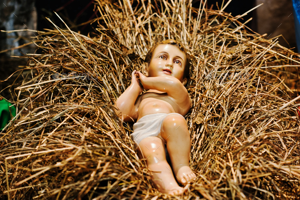 baby jesus manger crib