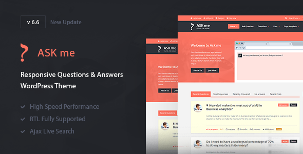 Ask Me - ThemeForest 7935874