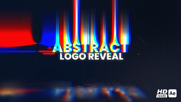 Abstract Glitch Logo Reveal