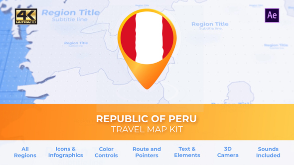 Peru Map - - VideoHive 33930641