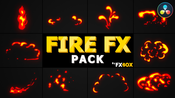 Flash FX Flame Elements | DaVinci Resolve
