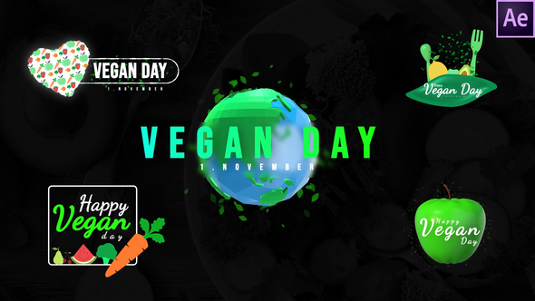 World Vegan Day - VideoHive 33931394