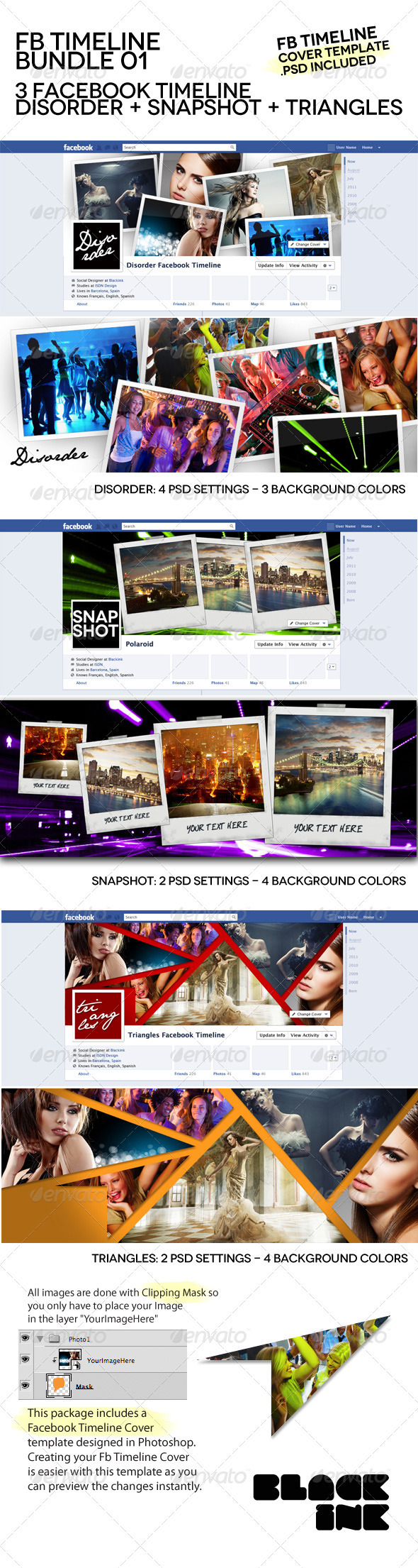 Facebook Timeline Bundle 01 - Facebook Timeline Covers Social Media