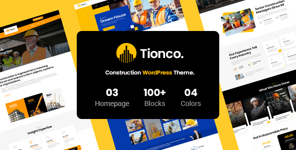 Tionco - Construction WordPress Theme