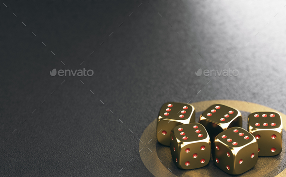 The perfect bet. Dices and probability. - Stock Photo - Images