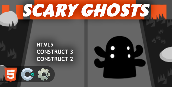 Scary Ghosts HTML5 Construct 2/3