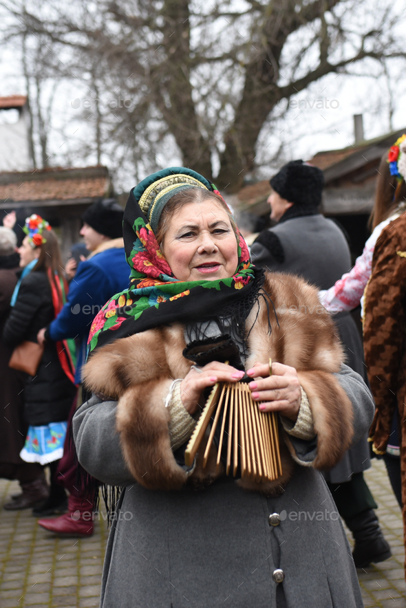 The Ukrainian Folk Song And Dance Ensemble In National Costumes Stock 