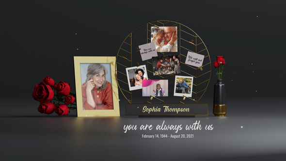Funeral Flower Card - VideoHive 33916541