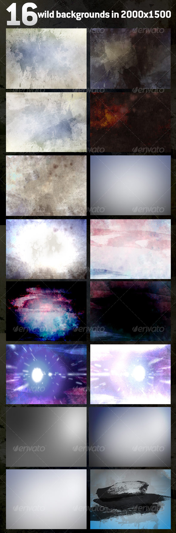 16 Wild Textures / Backgrounds by scarab13 | GraphicRiver