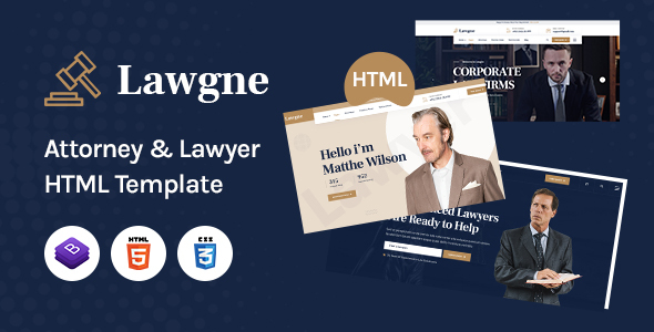 Marvelous Lawgne - HTML Template for Attorney & Lawyers