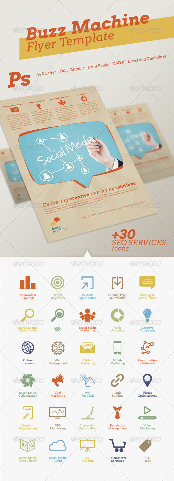 Buzz Machine Flyer Template - Corporate Flyers