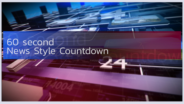 News Style Countdown Timer