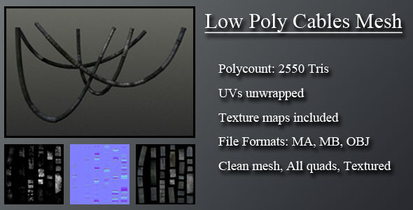 Low Poly Cables - 3Docean 3090367