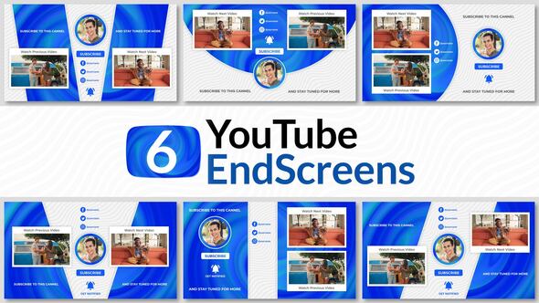 Youtube End Screens Pack