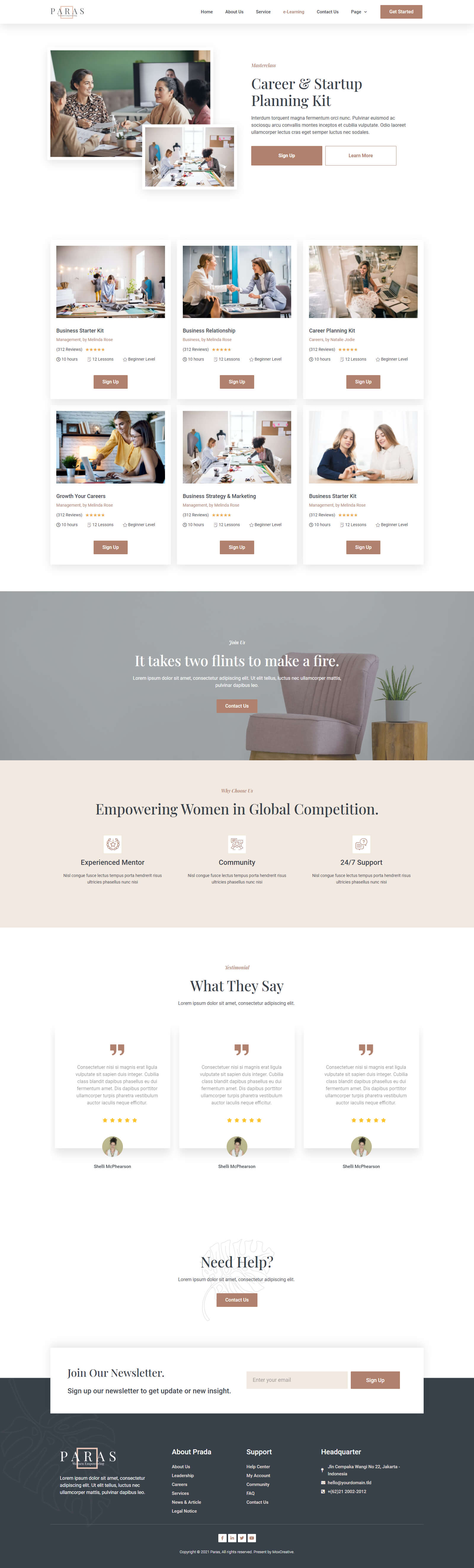 Paras - Business Coach for Women Elementor Template Kit by moxcreative