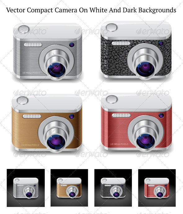 Vector Compact Camera - Man-made Objects Objects