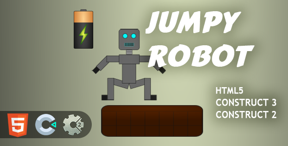 Jumpy Robot HTML5 Construct 2/3 Game