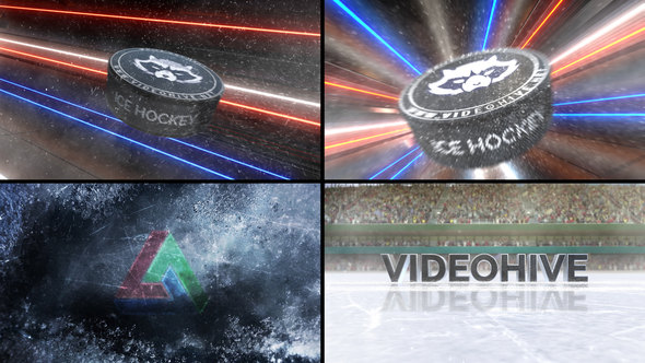 Ice Hockey Logo - VideoHive 33968592