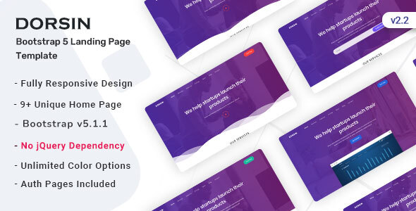 Dorsin - Bootstrap - ThemeForest 25952969