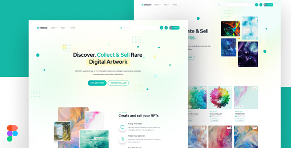 Etheum - NFT Marketplace Figma UI Template