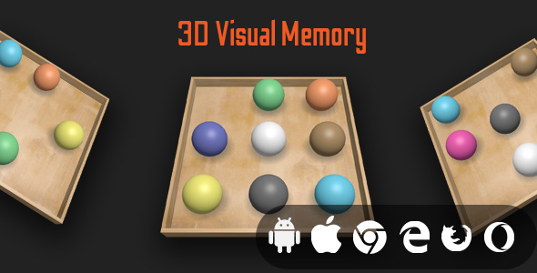 3D Visual Memory - Cross Platform Educational Game