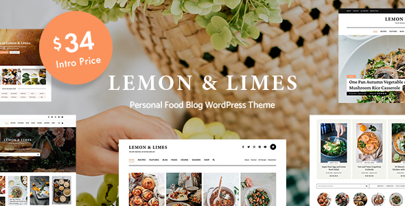 Lemon & Limes - Food Blog WordPress Theme