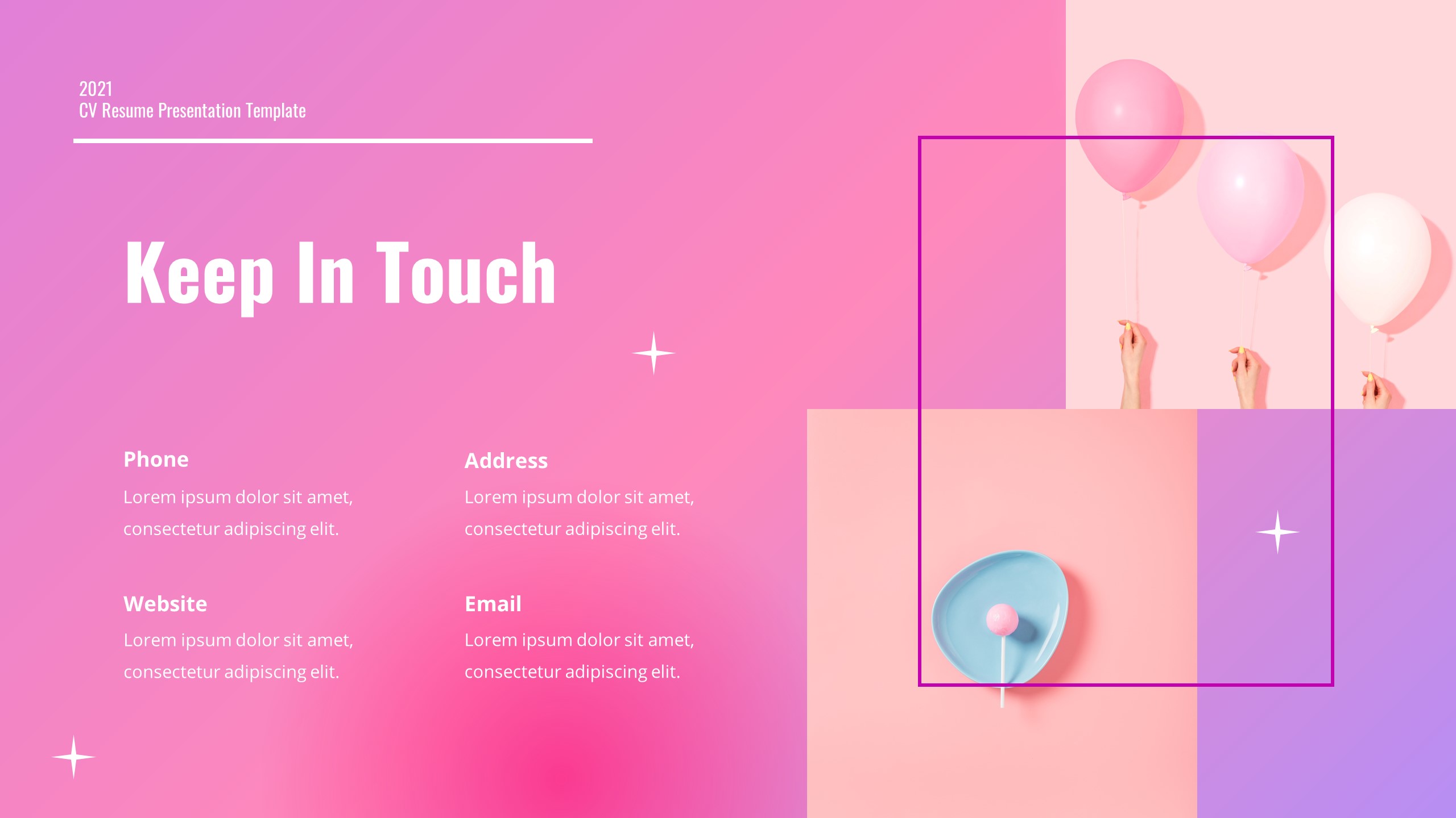 Makenzie CV Resume Google Slides, Presentation Templates GraphicRiver