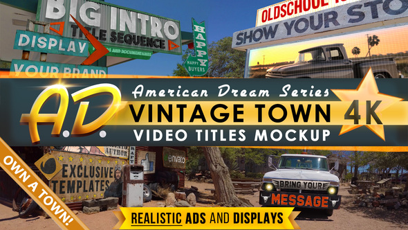 Vintage Town Titles Intro | AD Openers template preview